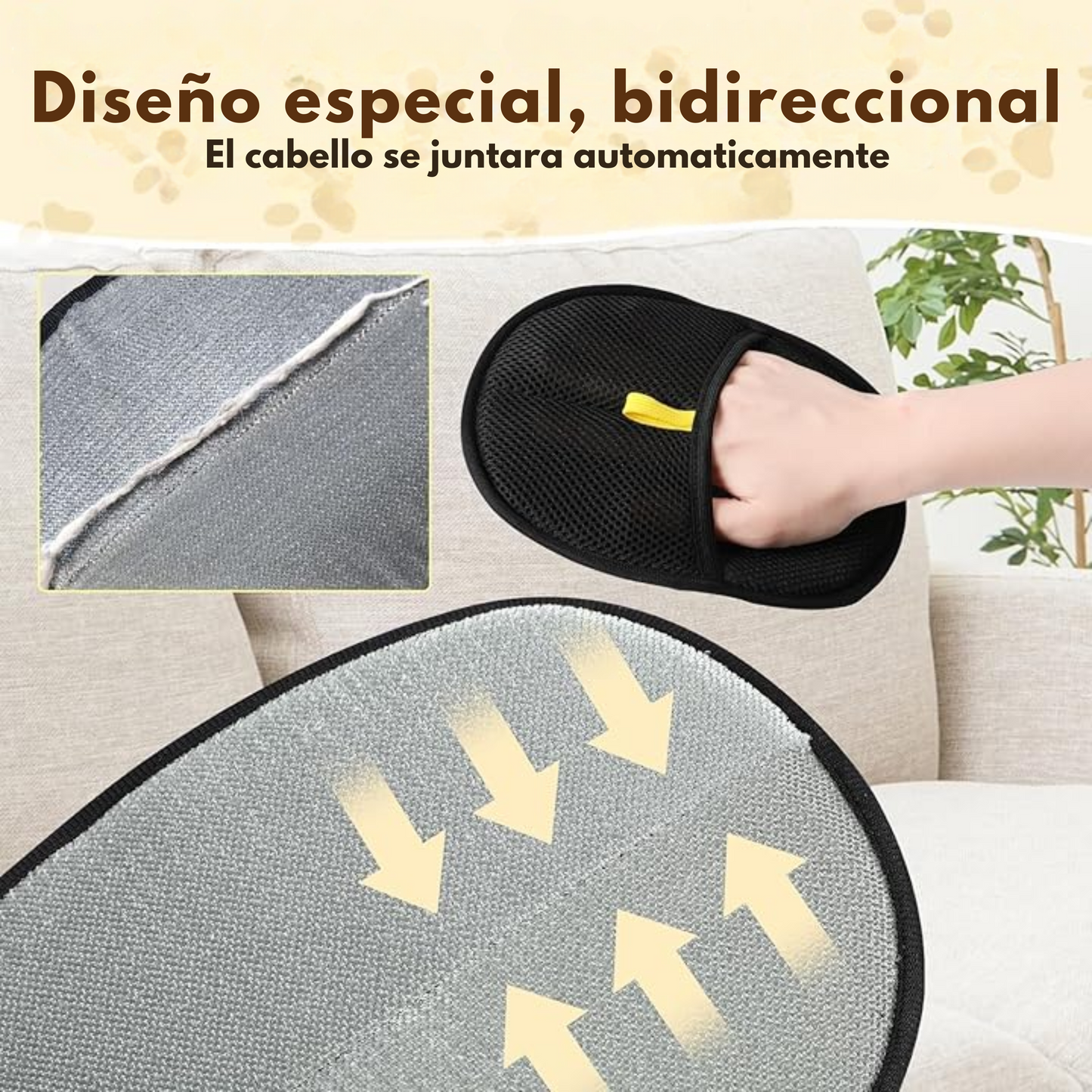 Guante Removedor de Pelo para Mascotas